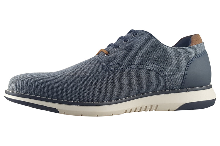 Hush Puppies Bruce Lace Up Navy Mens Shoes