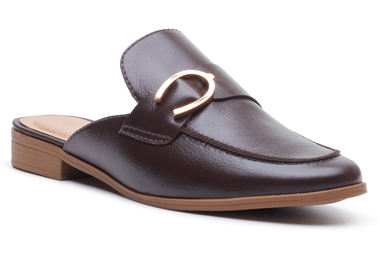 Hush Puppies Calla Mule Chocolate Womens Shoes