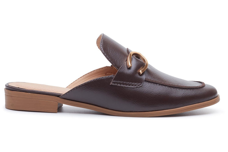 Hush Puppies Calla Mule Chocolate Womens Shoes