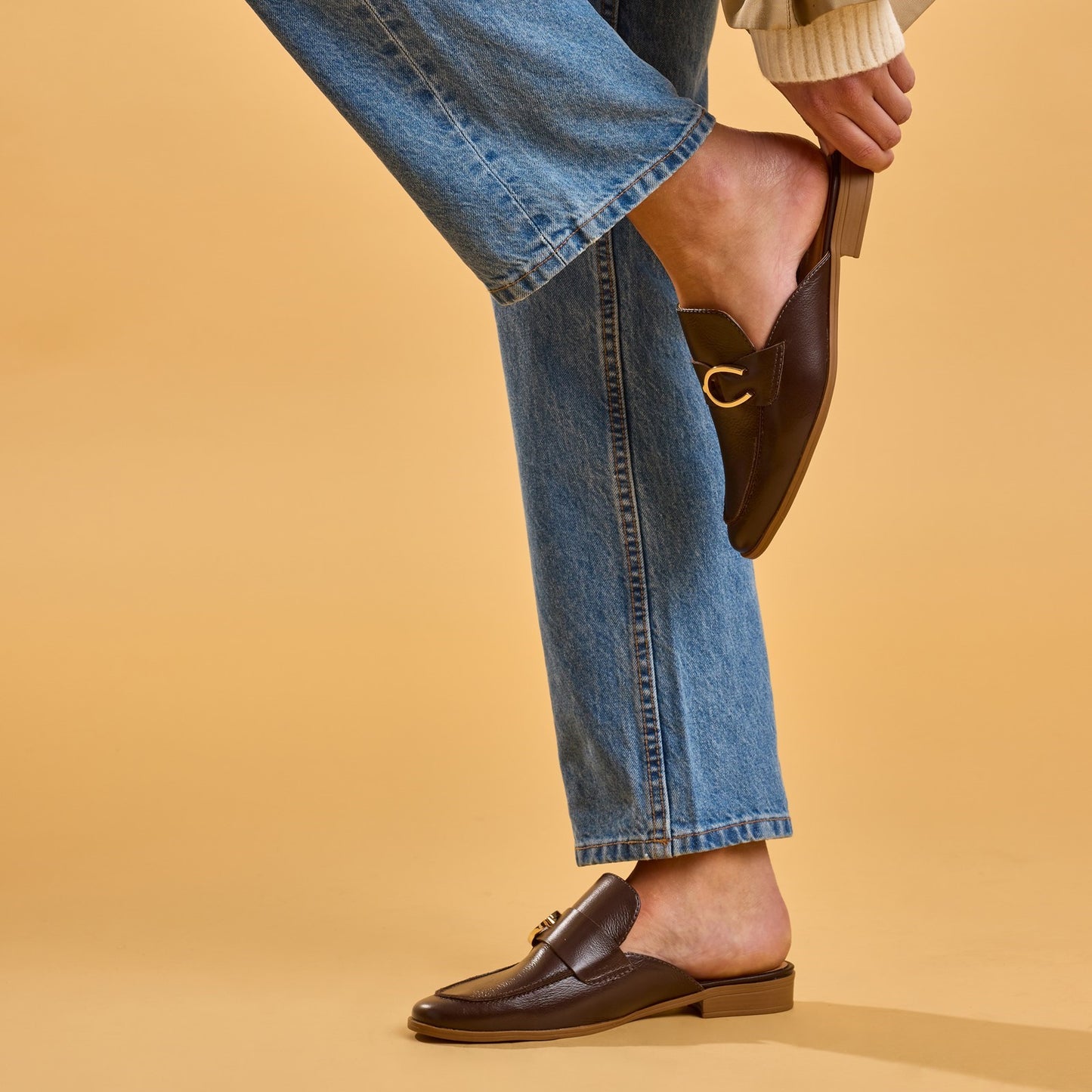 Hush Puppies Calla Mule Chocolate Womens Shoes