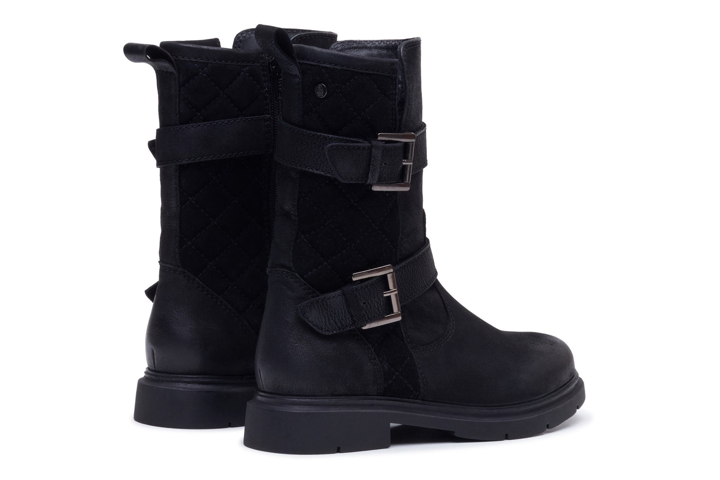 Hush Puppies Celine Buckle Boot Black Womens Boots