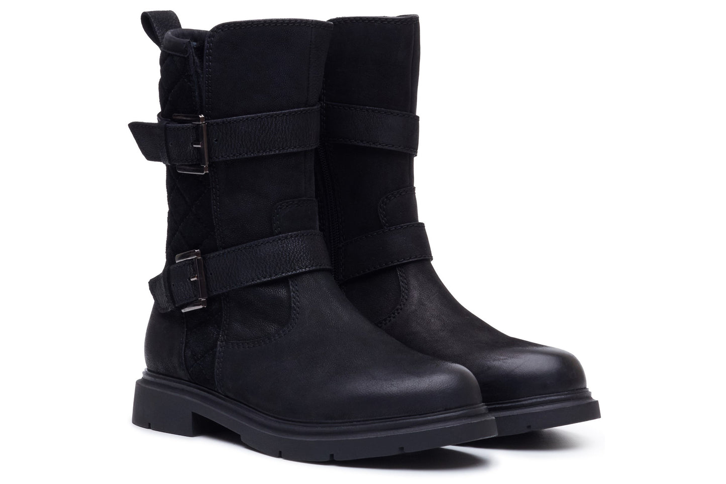 Hush Puppies Celine Buckle Boot Black Womens Boots