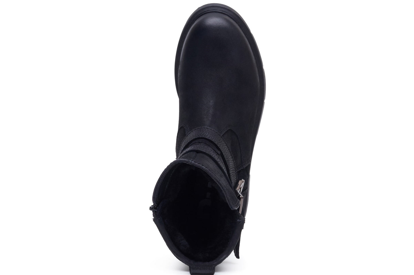 Hush Puppies Celine Buckle Boot Black Womens Boots