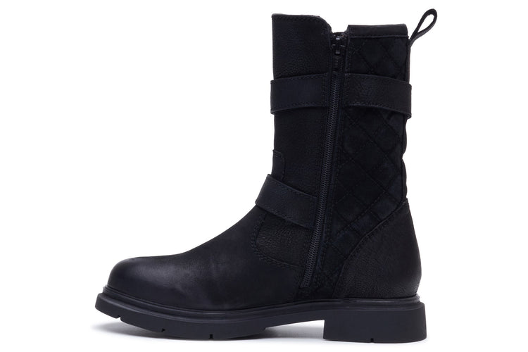 Hush Puppies Celine Buckle Boot Black Womens Boots