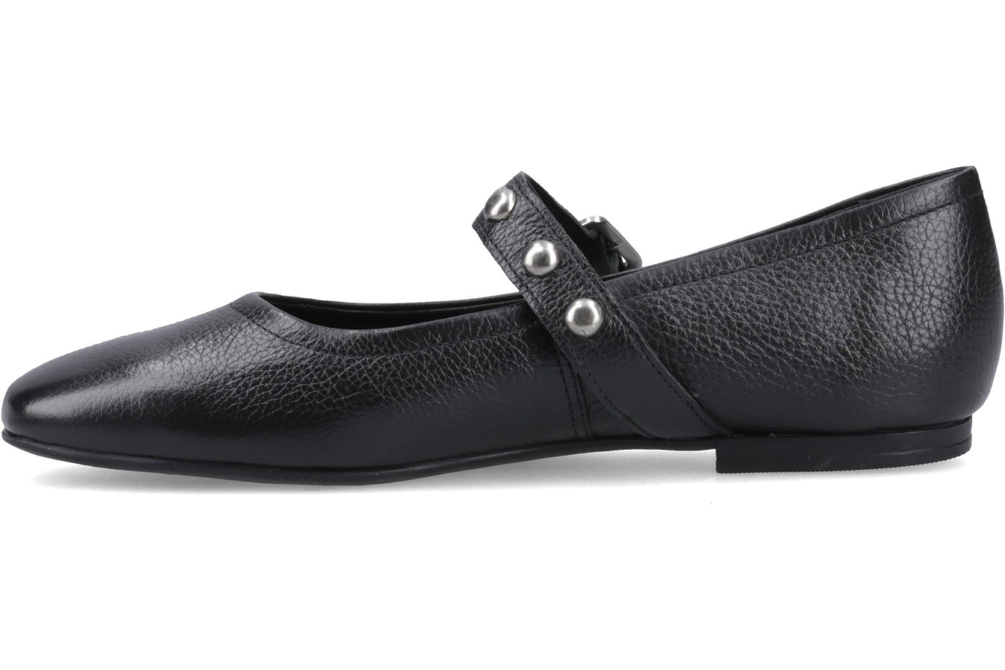 Hush Puppies Charlene Stud Ballerina Black Womens Shoes