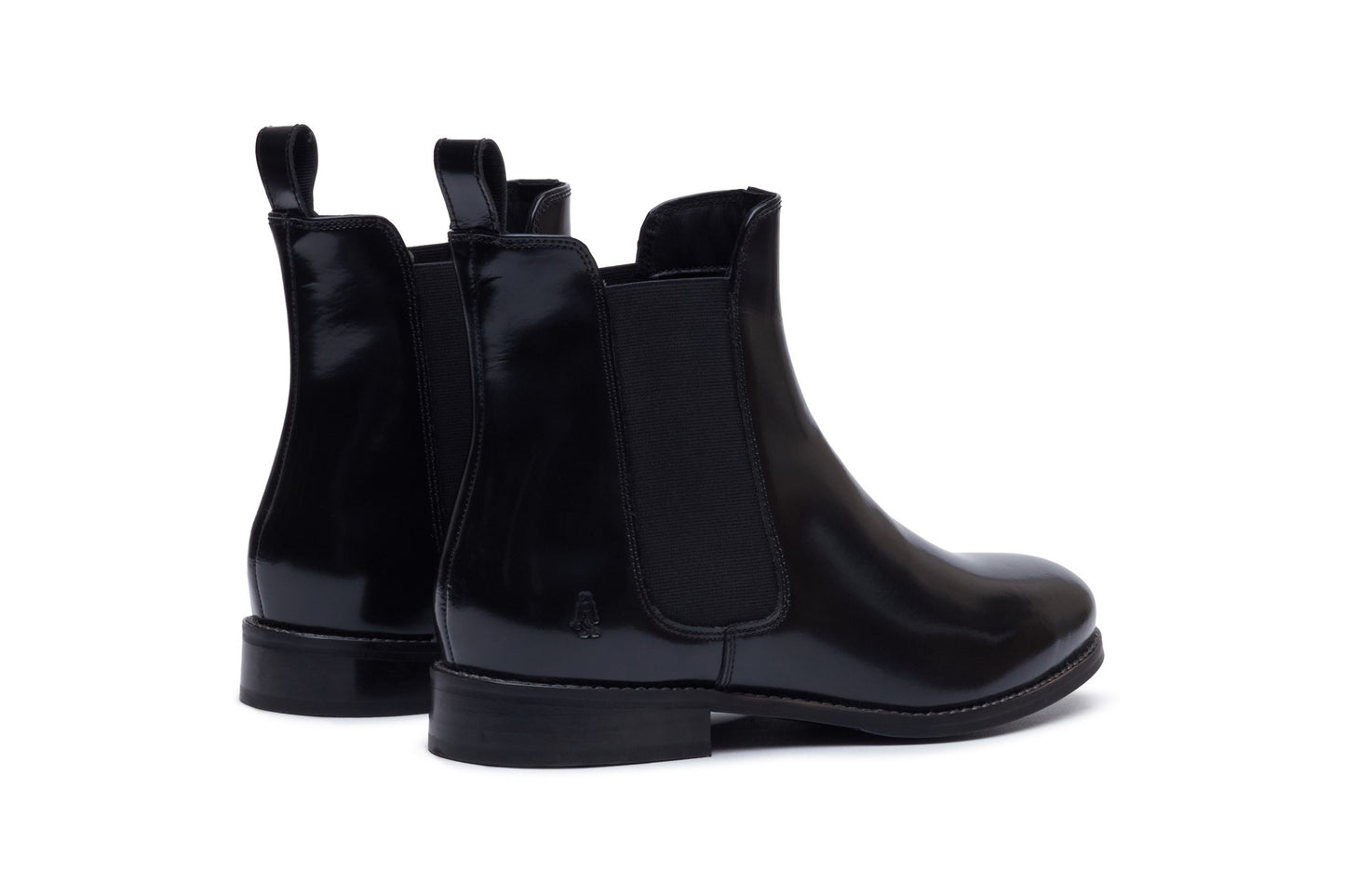 Hush Puppies Colette Boot Black Hi Shine Womens Boots