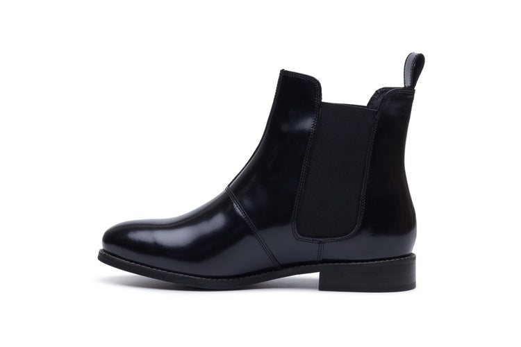 Hush Puppies Colette Boot Black Hi Shine Womens Boots
