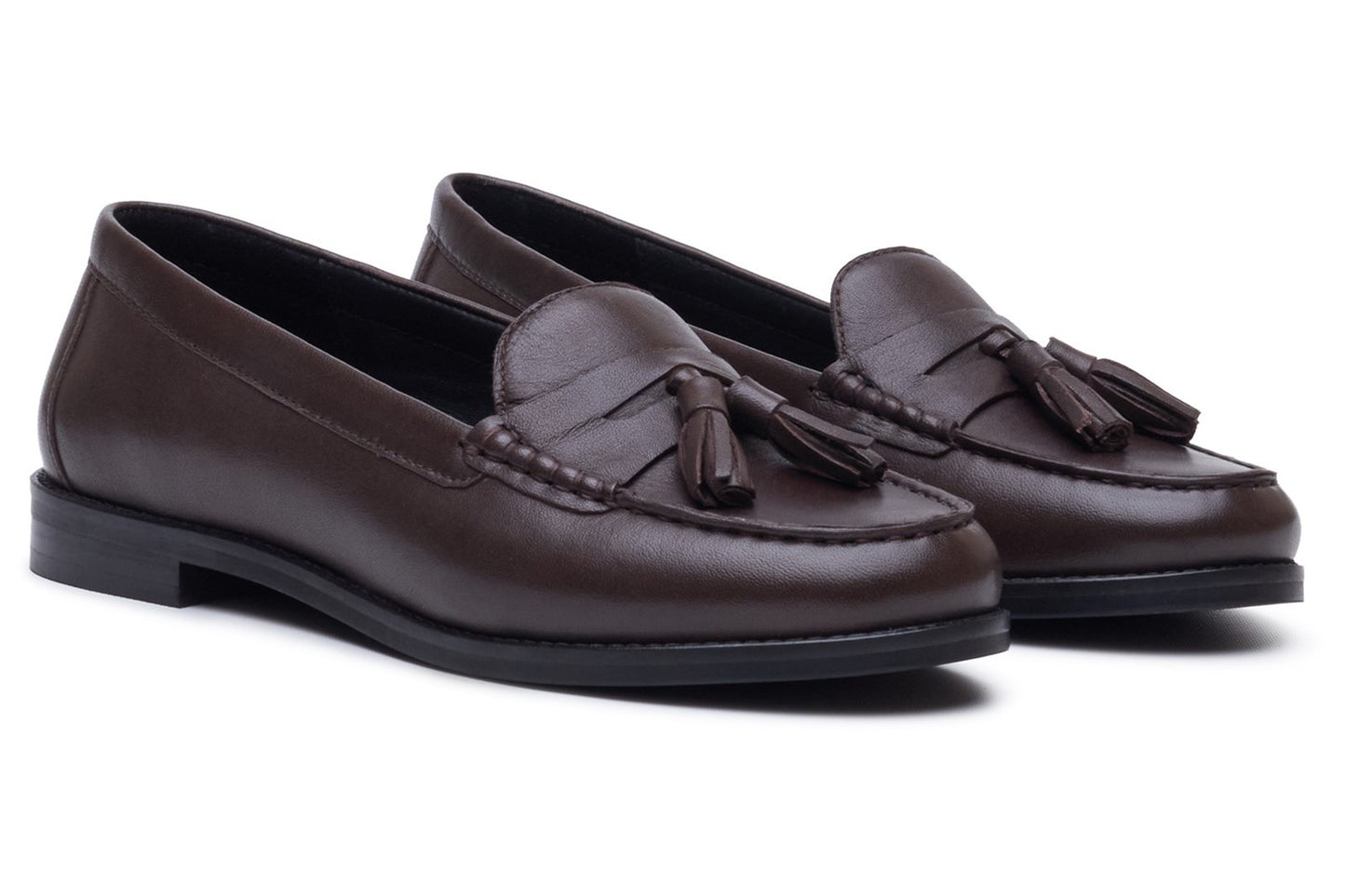 Hush Puppies Connie Tassel Loafer Chocolate Womens Shoes