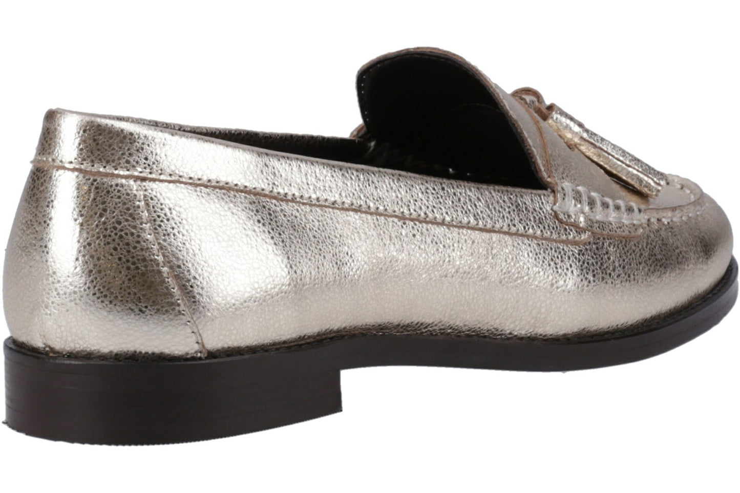 Hush Puppies Connie Tassel Loafer Gold Womens Shoes