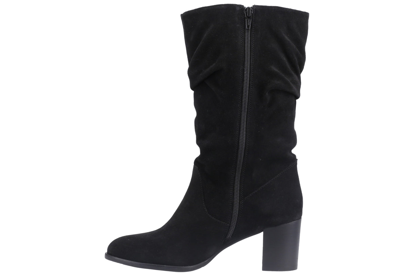 Hush Puppies Cosima Black Suede Womens Boots