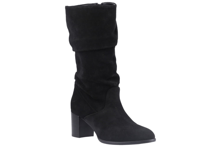 Hush Puppies Cosima Black Suede Women Boots