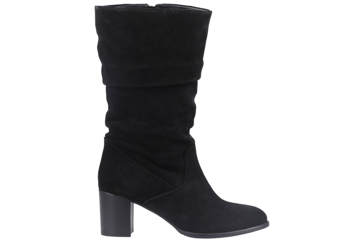 Hush Puppies Cosima Black Suede Women Boots