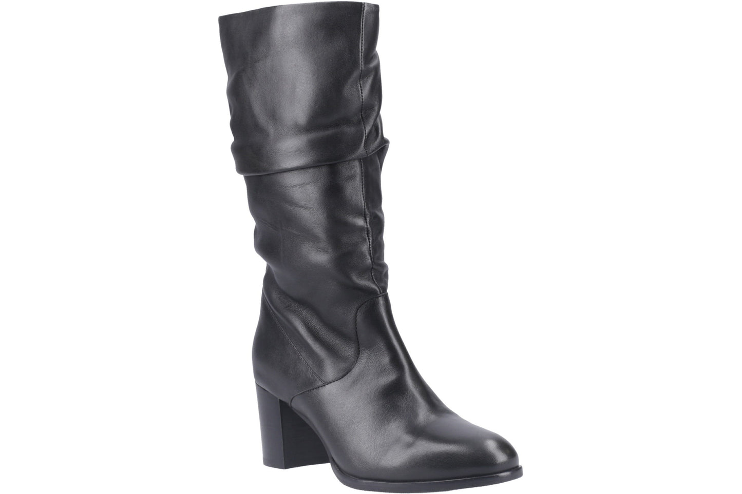 Hush Puppies Cosima Black Leather Womens Boots