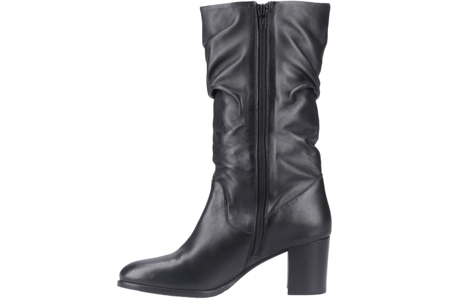Hush Puppies Cosima Black Leather Womens Boots