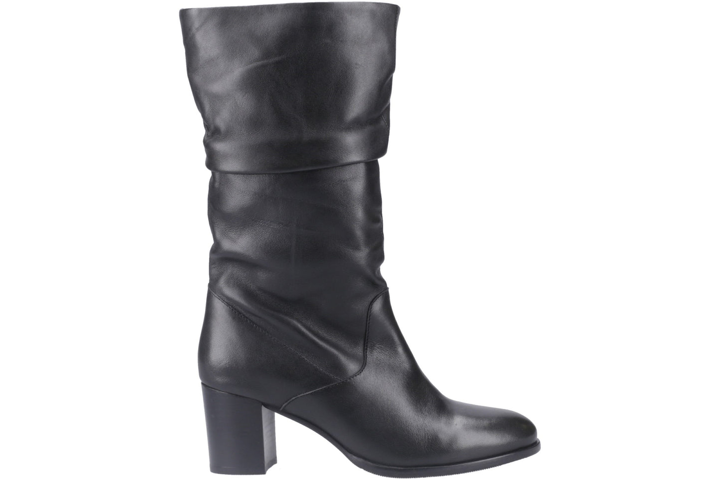 Hush Puppies Cosima Black Leather Womens Boots