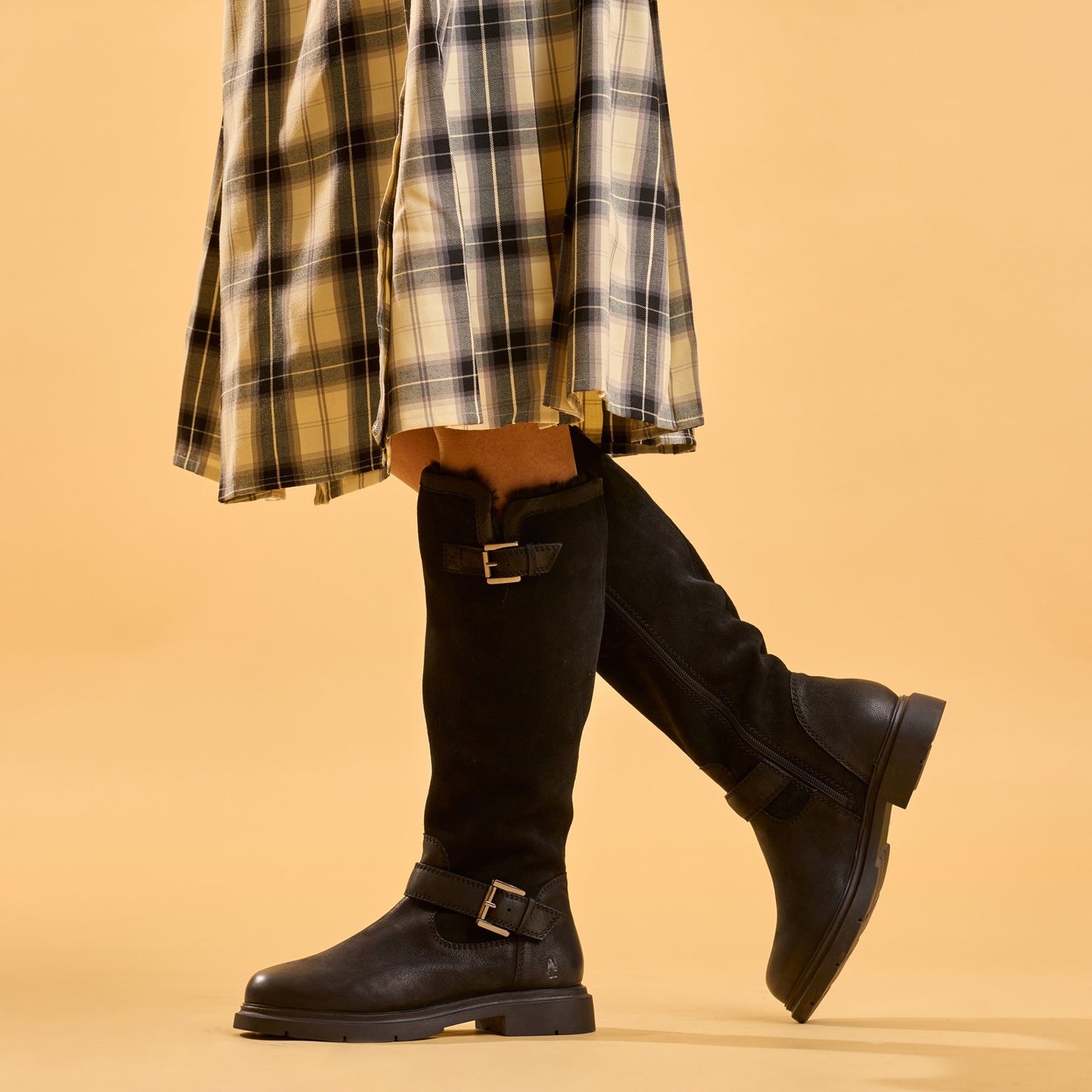 Hush Puppies Cressida Long Boot Black Womens Boots