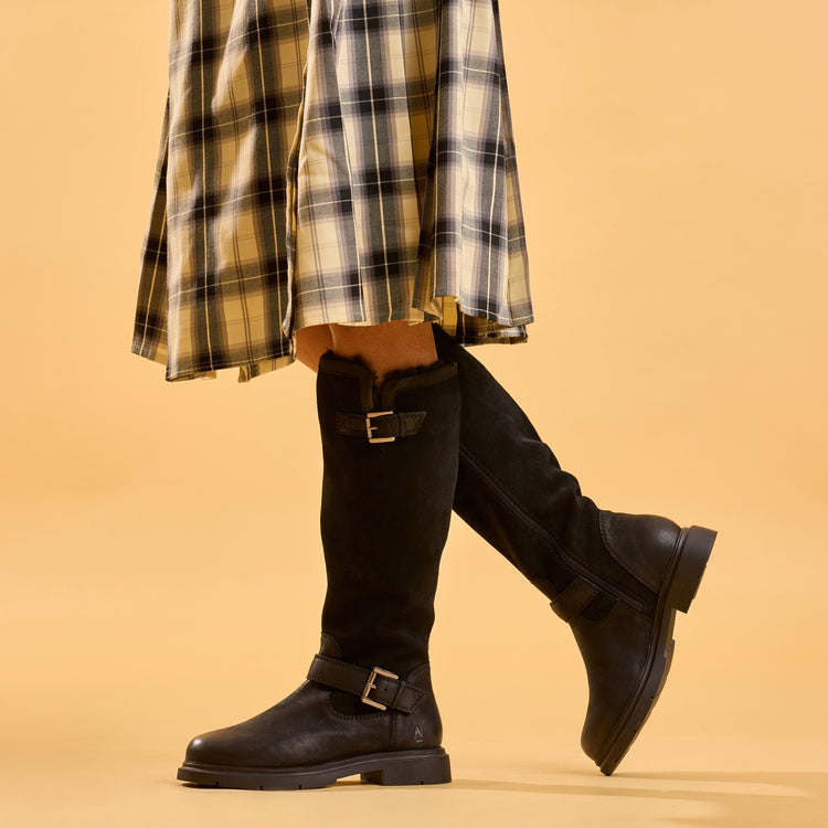 Hush Puppies Cressida Long Boot Black Womens Boots