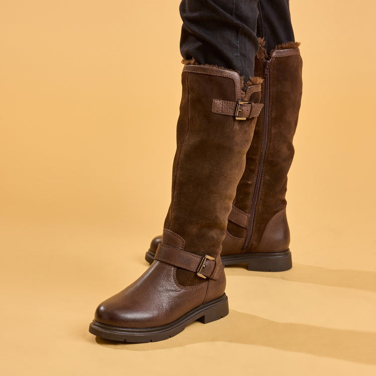 Hush Puppies Cressida Long Boot Brown Womens Boots