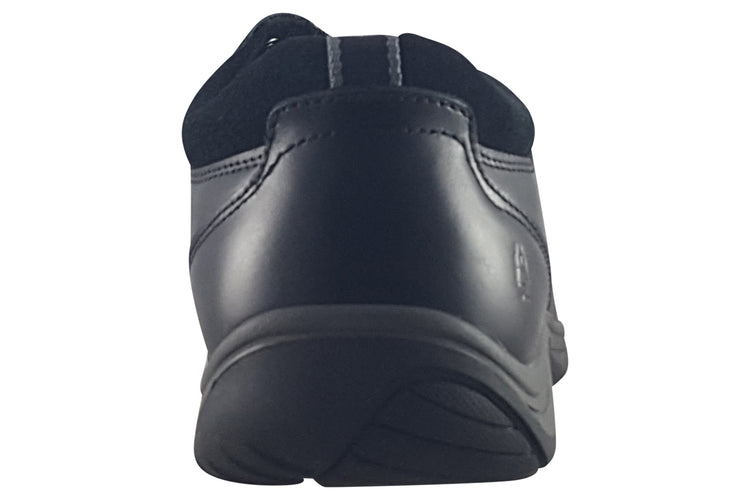 Hush Puppies Derek Lace Up Black Mens Shoes