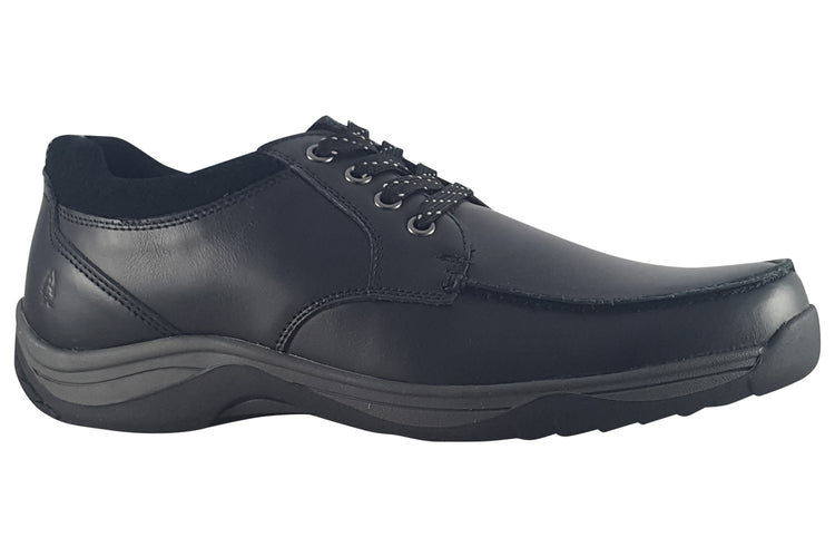 Hush Puppies Derek Lace Up Black Mens Shoes