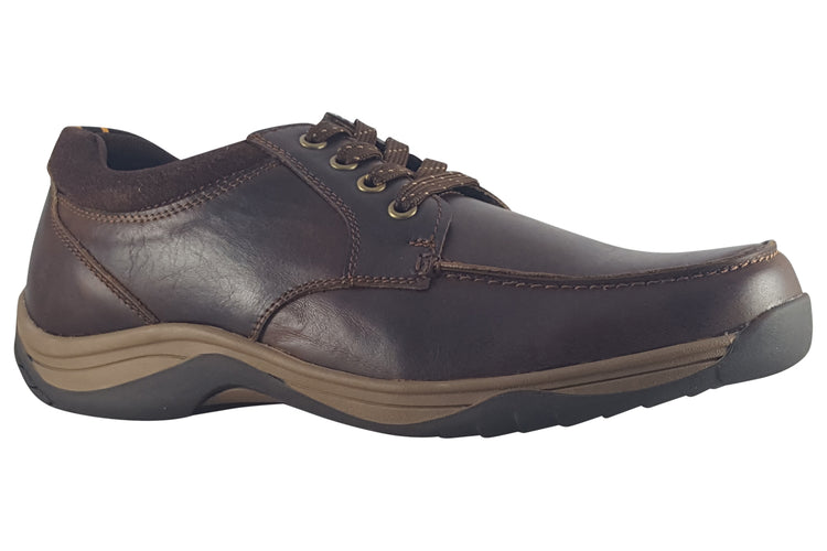 Hush Puppies Derek Lace Up Coffee Mens Shoes