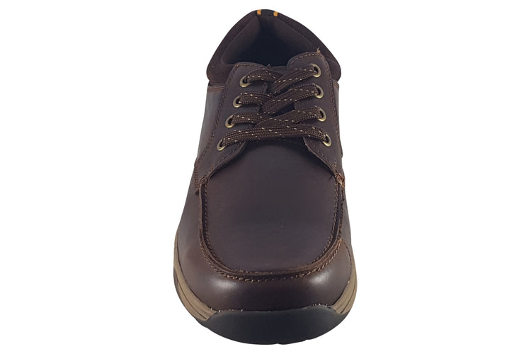 Hush Puppies Derek Lace Up Coffee Mens Shoes