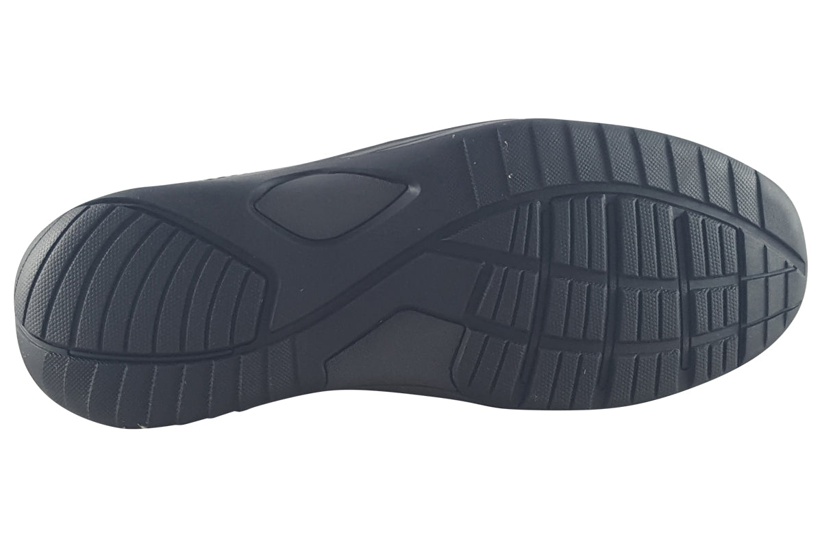 hush puppies donald slip on black mens shoes sole