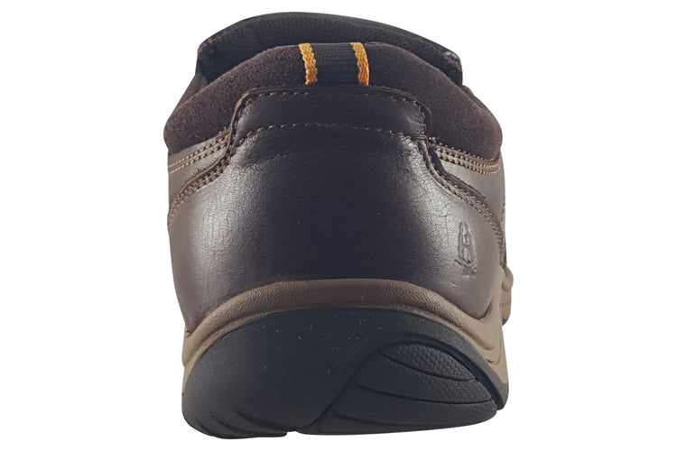 Hush Puppies Donald Slip On Black Mens Shoes