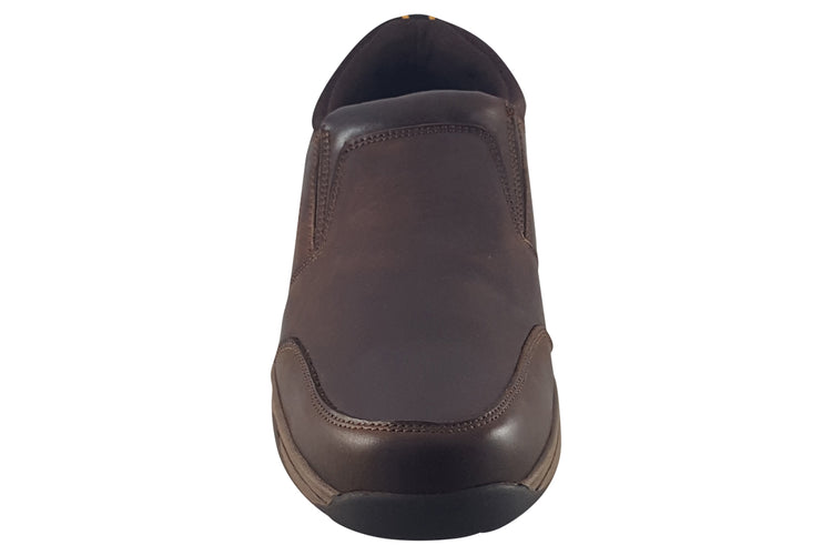 Hush Puppies Donald Slip On Black Mens Shoes