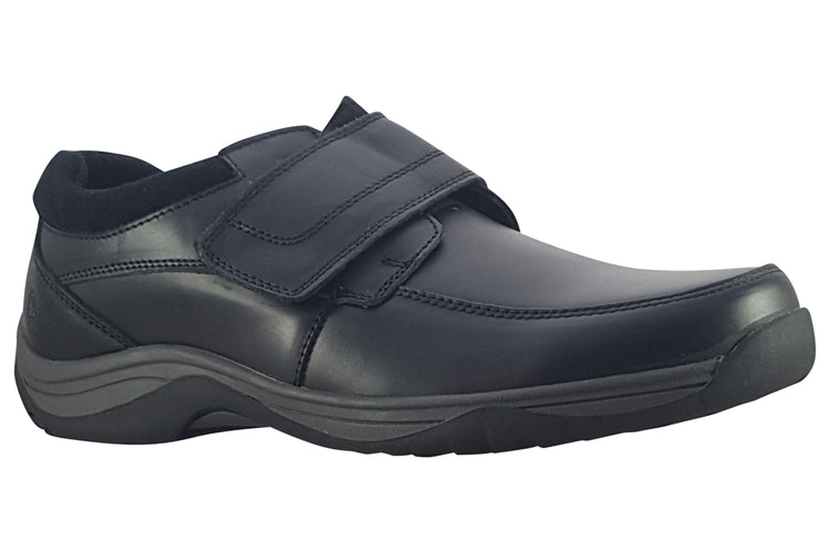 Hush Puppies Douglas Black Mens Shoes