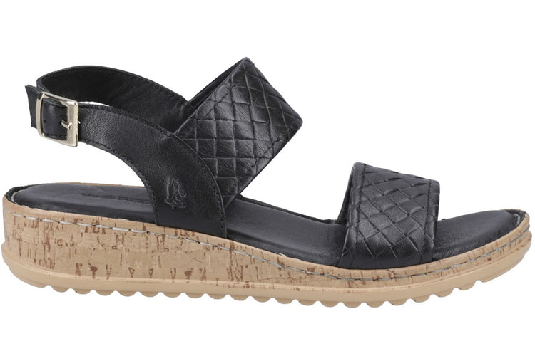 Hush Puppies Ebony Woven Black Womens Sandals