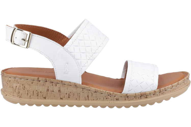 Hush Puppies Ebony Woven White Womens Sandals