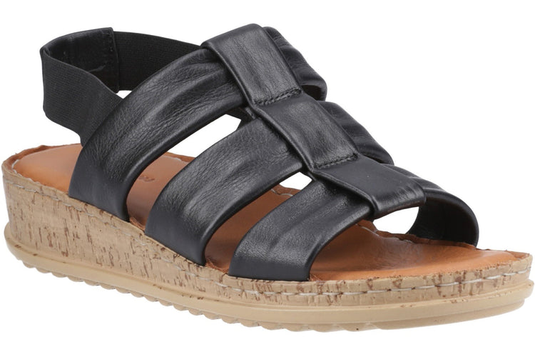 Hush Puppies Eden Gladiator Black Womens Sandals