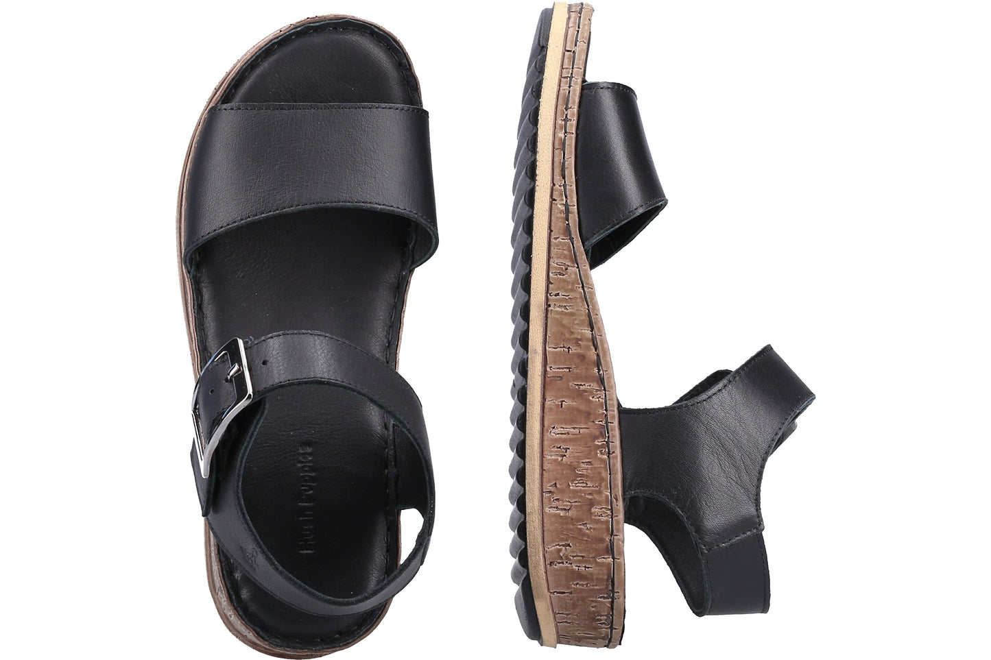 Hush Puppies Ellie Black Womens Sandals