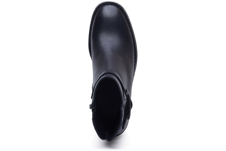 Hush Puppies Fearne Black Leather Womens Boots