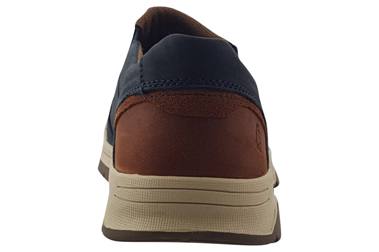 Hush Puppies Fletcher Navy Mens Shoes