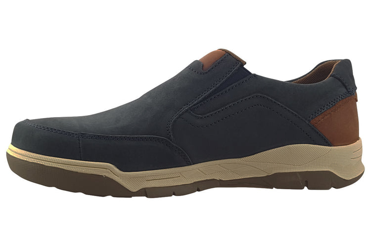 Hush Puppies Fletcher Navy Mens Shoes