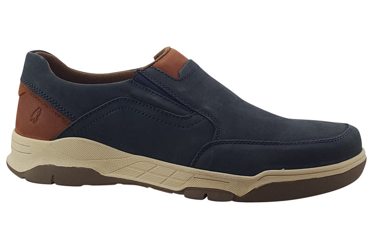Hush Puppies Fletcher Navy Mens Shoes