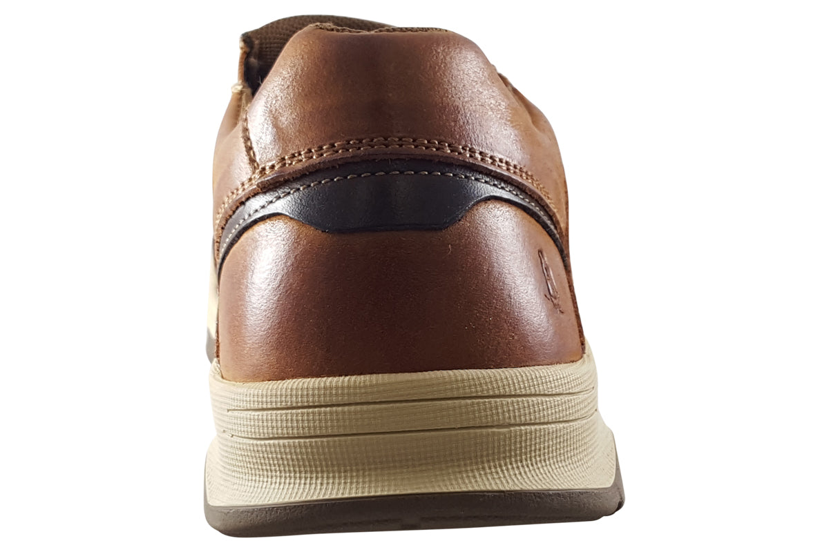 hush puppies fletcher tan mens shoes back
