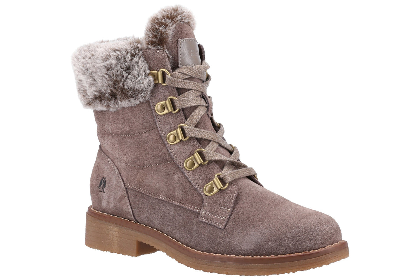 Hush Puppies Florence Wide Fit Taupe Womens Boots