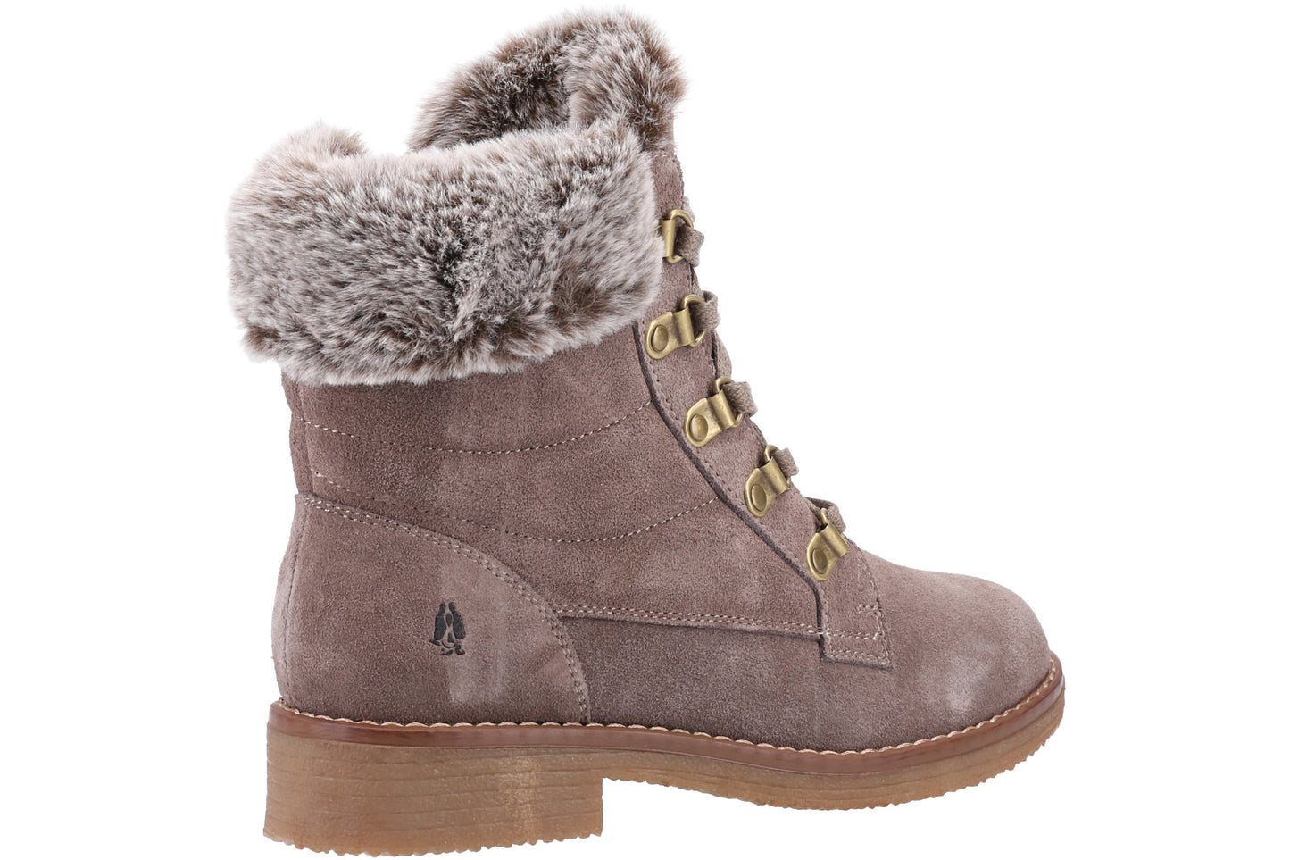 Hush Puppies Florence Wide Fit Taupe Womens Boots
