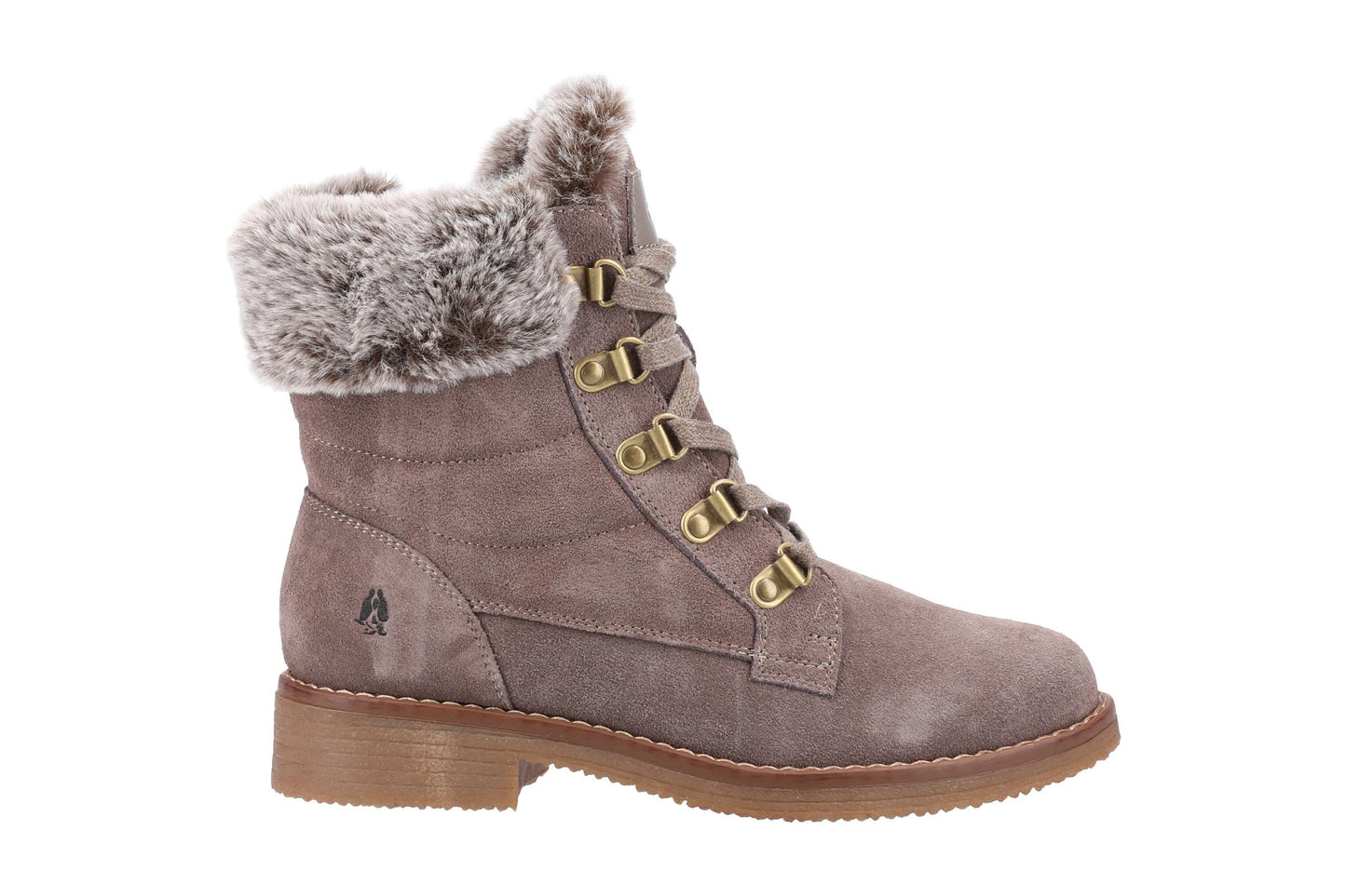Hush Puppies Florence Wide Fit Taupe Womens Boots