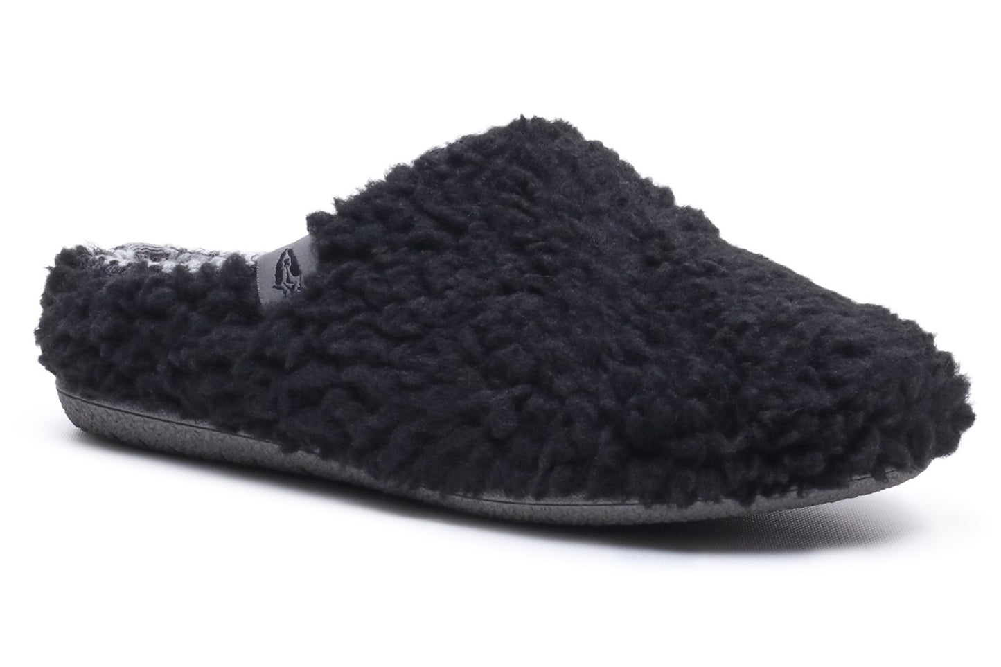 Hush Puppies Good Slipper Teddy Mule Black Womens Slippers