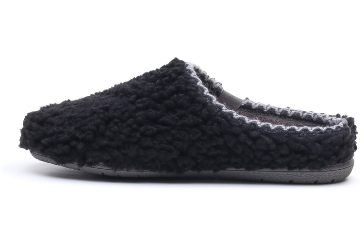 Hush Puppies Good Slipper Teddy Mule Black Womens Slippers