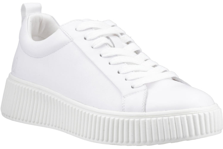Hush Puppies Harlow White Womens Fashion Trainers