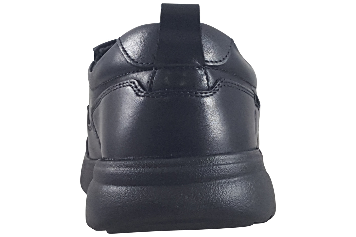 hush puppies harold slip on black mens shoes back