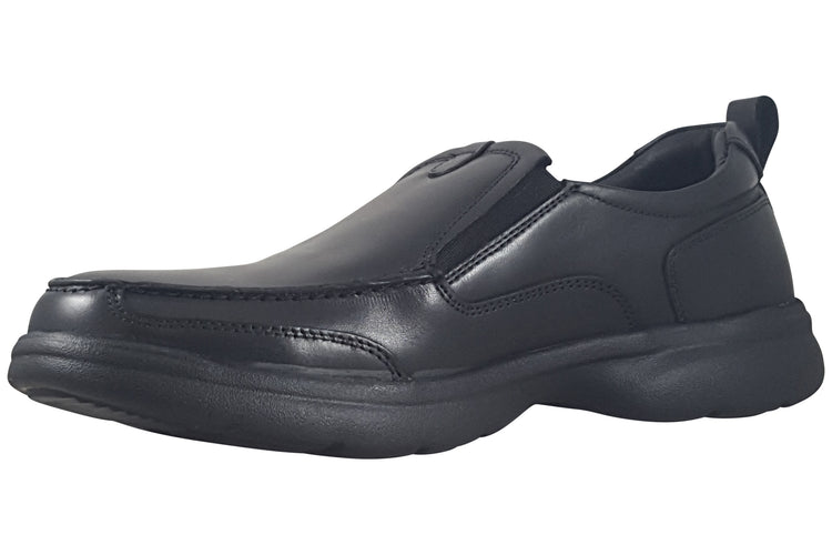 Hush Puppies Harold Slip On Black Mens Shoes