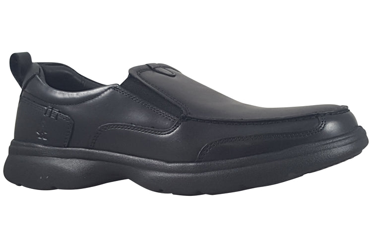 Hush Puppies Harold Slip On Black Mens Shoes
