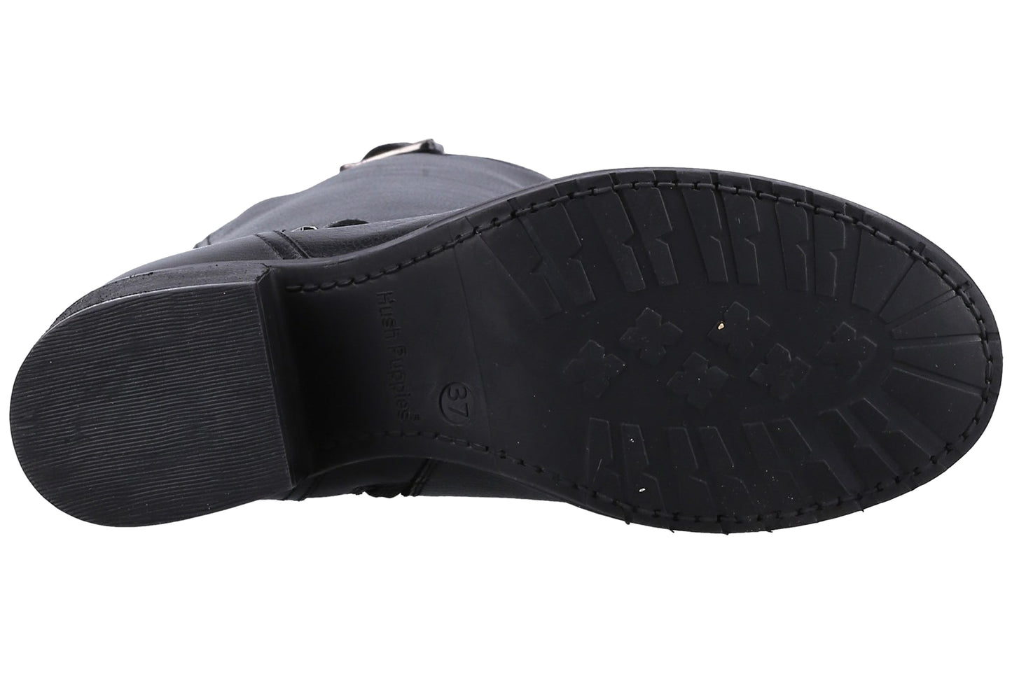 Hush Puppies Heidi Black Leather Women Boots