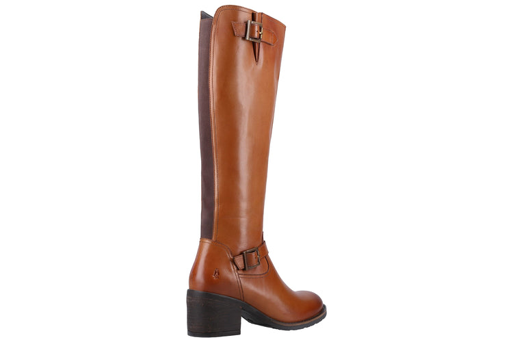 Hush Puppies Heidi Tan Leather Women Boots